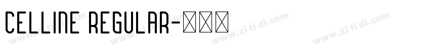 Celline Regular字体转换